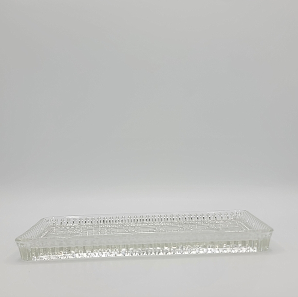 Federal Glass Clear Windsor Relish Tray, 8 3/8" - 1950s Vintage - Picture 7 of 8